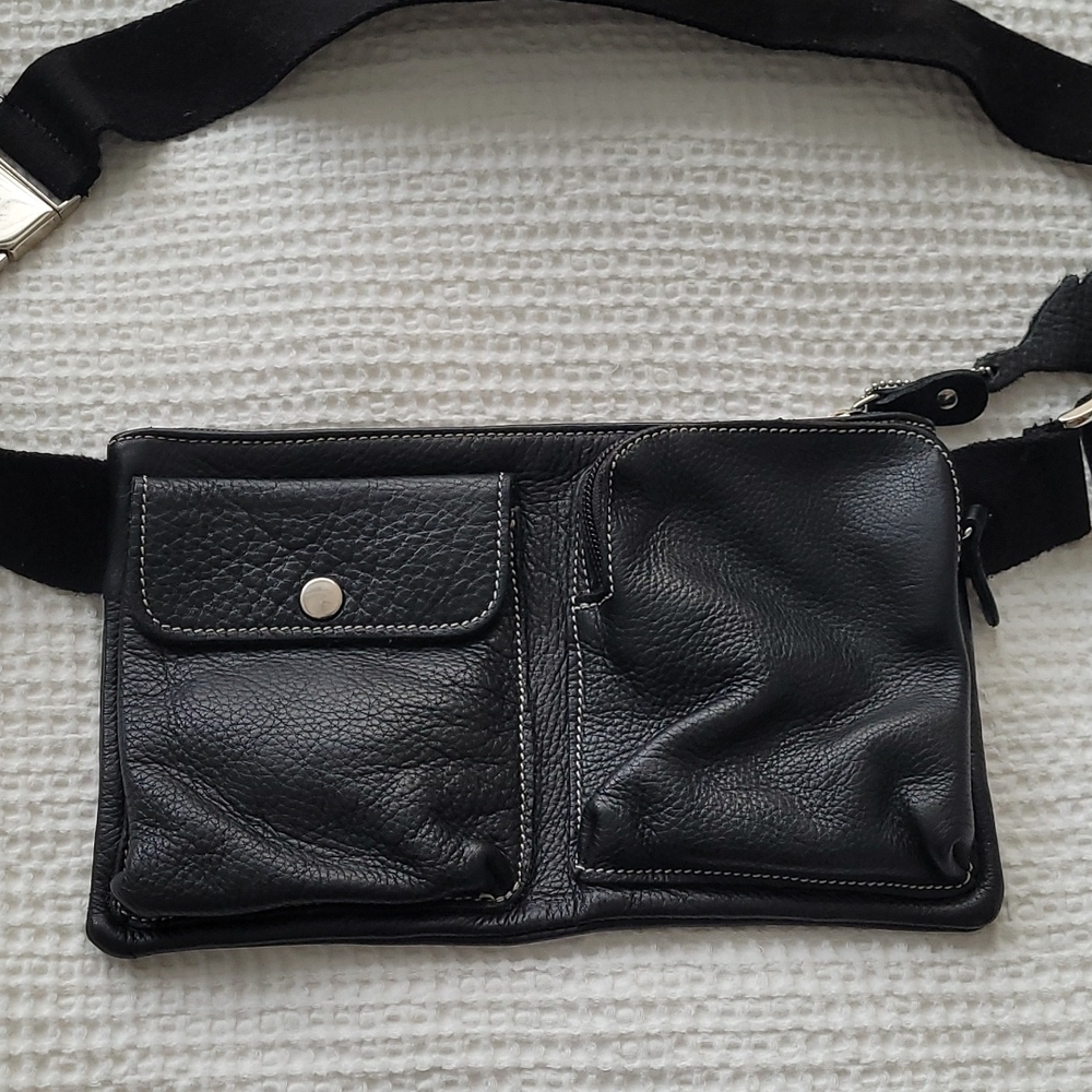 Roots Leather Belt Bag